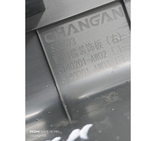 Накладка порога передняя правая