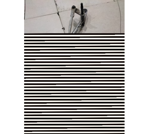 Трапеция стеклоочистителей в сборе с моторчиком