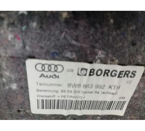 Обшивка багажника правая