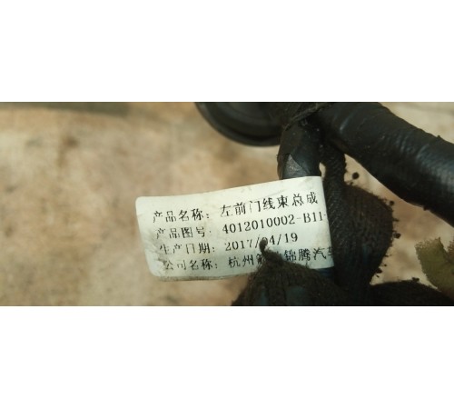 Электропроводка двери передей левой