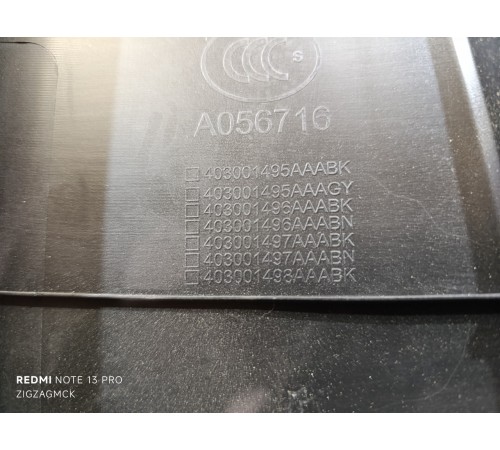 Обшивка двери задняя правая