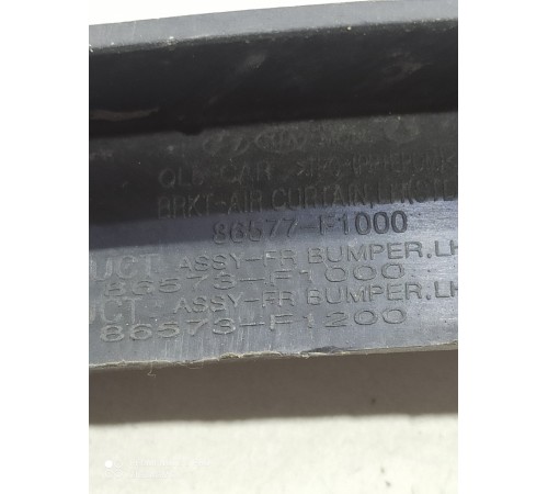 Дефлектор переднего бампера