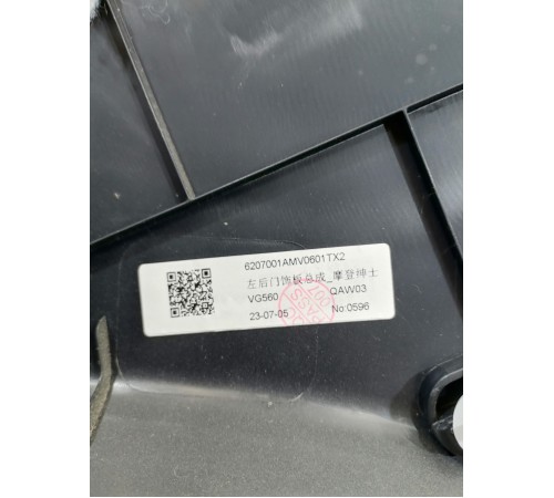 Обшивка двери задняя левая