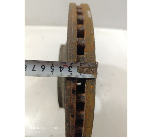 Диск тормозной передний вентелируемый