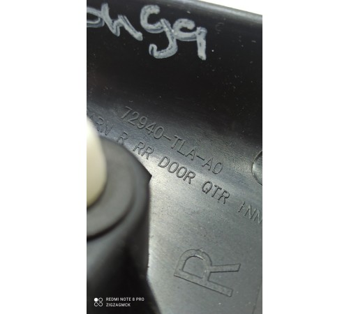 Накладка (угол) двери задняя правая