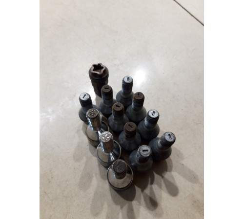 Комплект колесных болтов с секреткой (12шт)