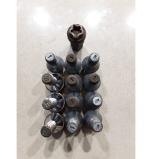 Комплект колесных болтов с секреткой (12шт)