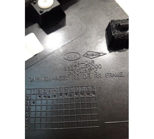 Накладка двери (задняя, левая, наружняя)