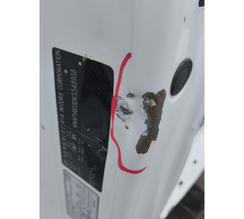 Порог со стойкой левый