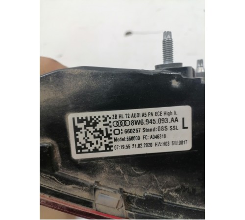 Фонарь задний левый внутренний