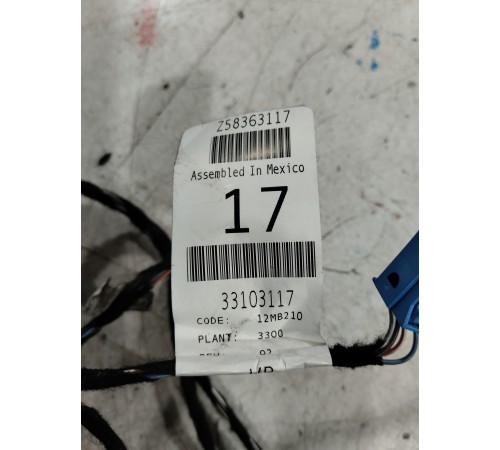 Электропроводка обшивки двери (задняя, левая)