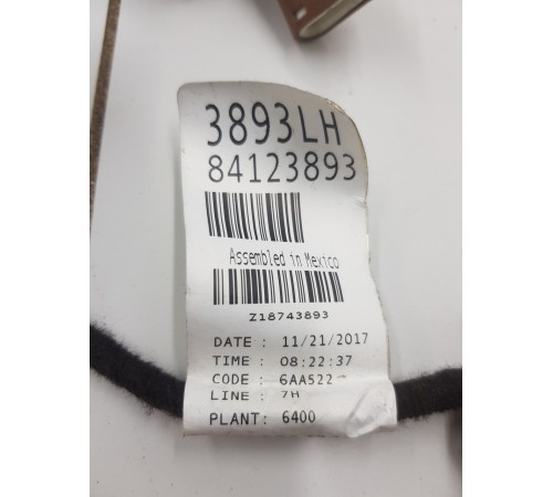 Электропроводка двери задняя левая