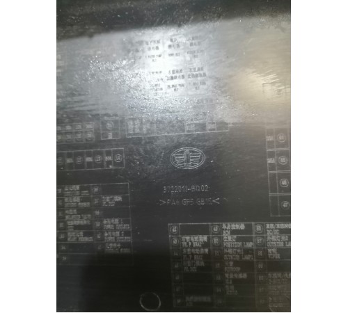 Крышка блока предохранителей