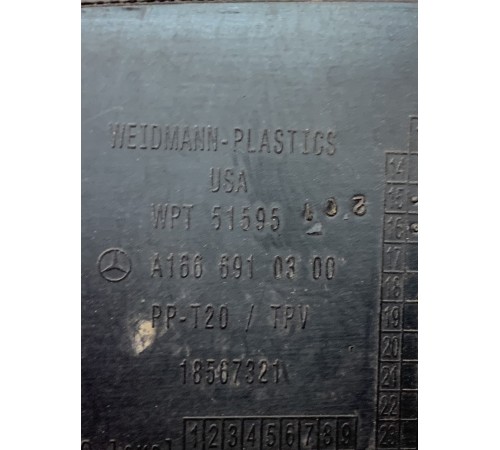 Накладка двери багажника