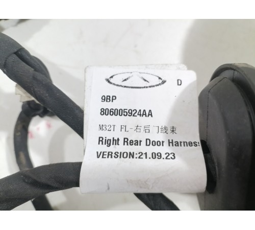 Электропроводка двери задняя правая