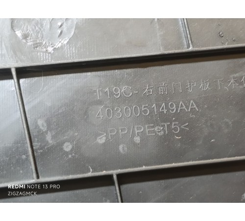 Обшивка двери передняя правая