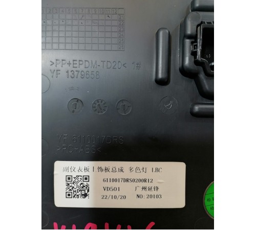 Накладка центральной консоли декоративная