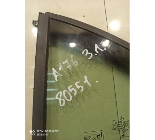 Стекло двери глухое (заднее левое)