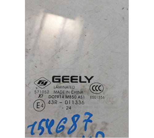 Стекло двери переднее правое