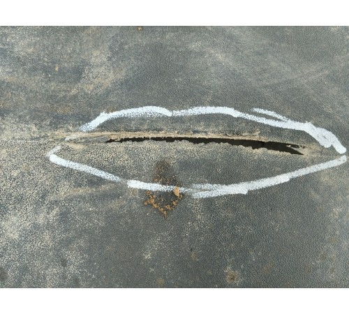 Брызговик задний левый верхний