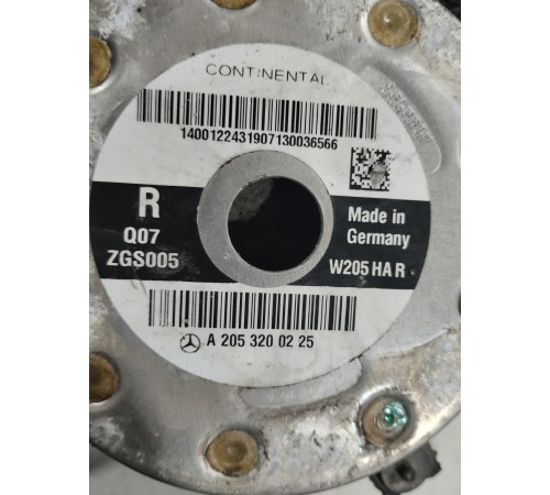 Пневмоподушка задняя правая