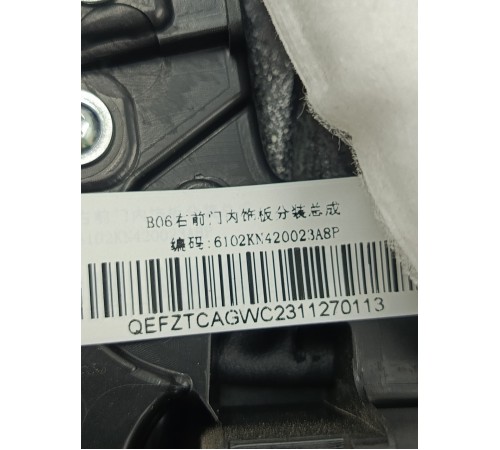 Обшивка двери передняя правая