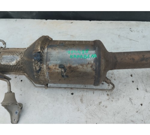 Сажевый фильтр (катализатор) с приемной трубой