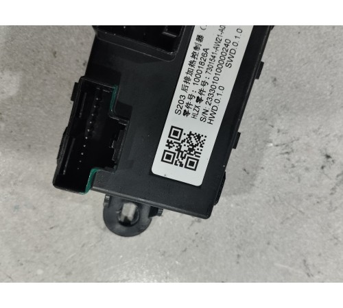 блок управления подогревом заднего ряда сидений