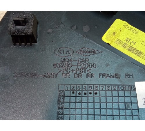 Накладка двери задней правой наружняя