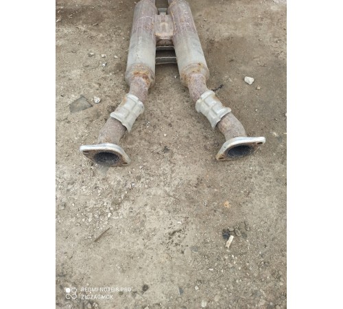 Приемная труба глушителя (двойная)