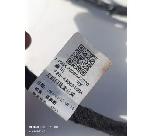 Жгут проводов левой задней двери в сборе