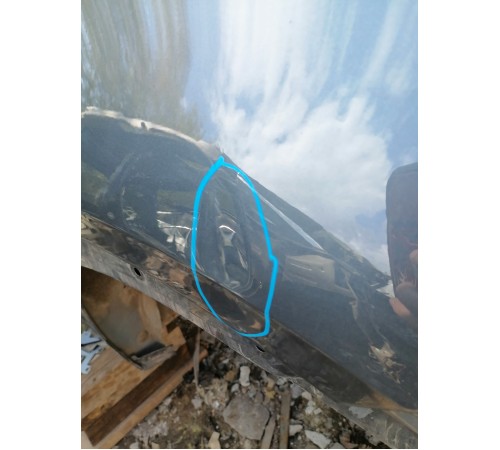 Крыло заднее левое