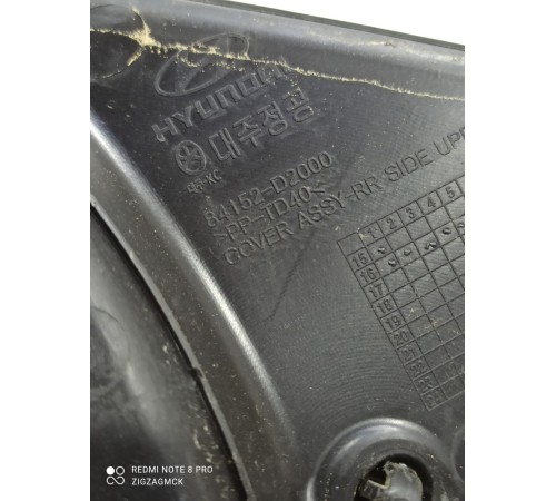 Накладка кузова (водосток) задняя правая