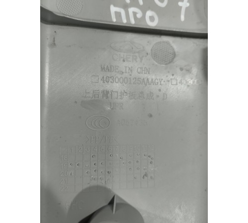 Обшивка крышки багажника