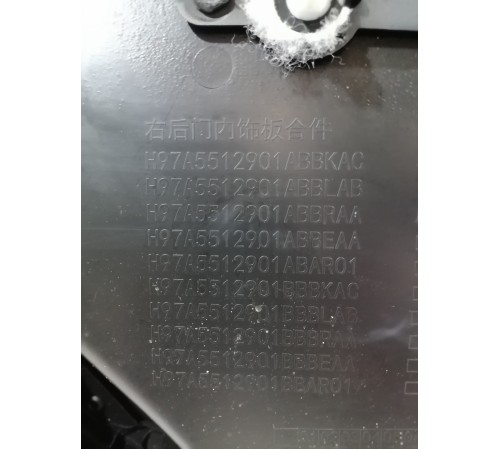 Обшивка двери задняя правая