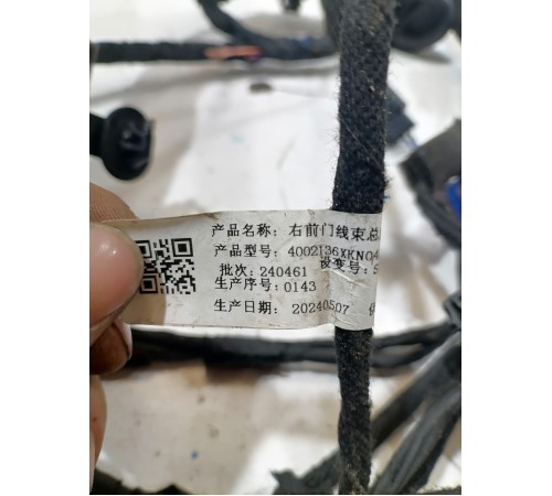 Электропроводка двери передняя правая