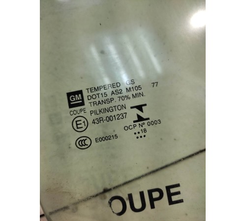 Стекло двери (переднее, правое)