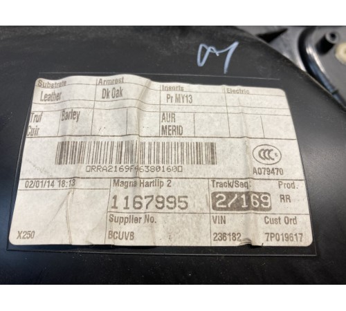 Обшивка двери (задняя, правая)