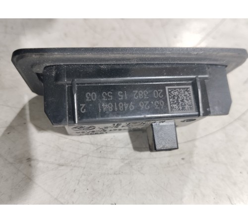 Плафон подсветки номера левый