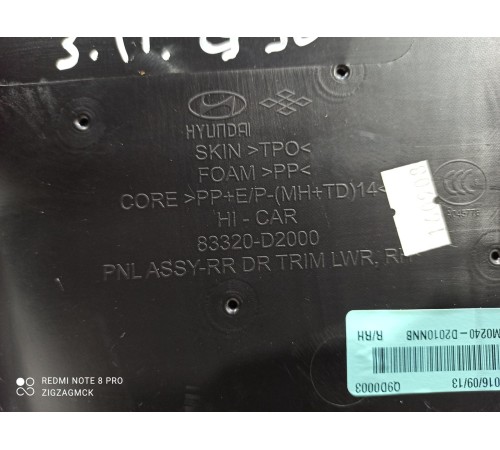 Обшивка двери (задняя правая)