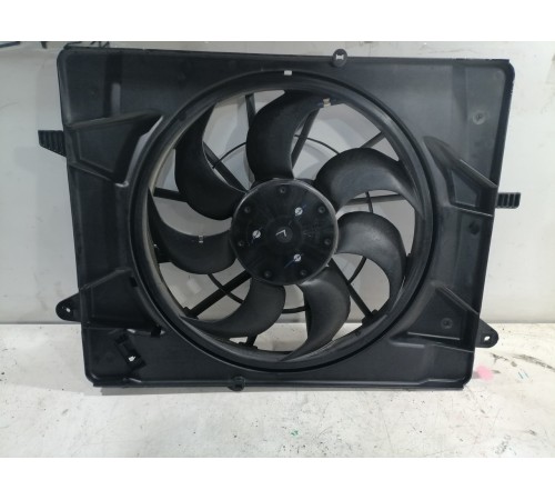 Вентилятор диффузор радиатора в сборе с моторчиком