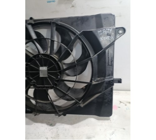 Вентилятор диффузор радиатора в сборе с моторчиком