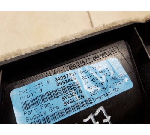 Обшивка крышки багажника (правая)