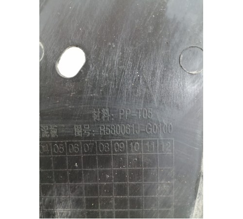 Пыльник бампера задний правый