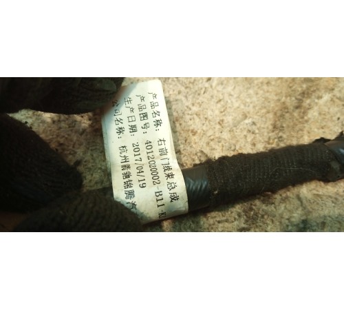 Электропроводка двери передней правой