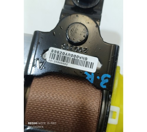 Ремень безопасности задний правый