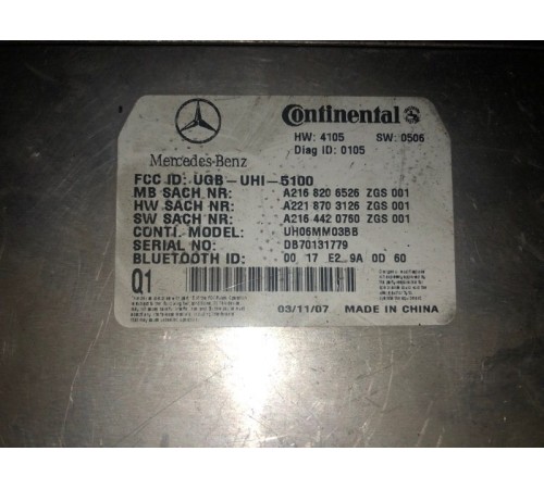 БЛОК УПРАВЛЕНИЯ ТЕЛЕФОНОМ BLUETOOTH