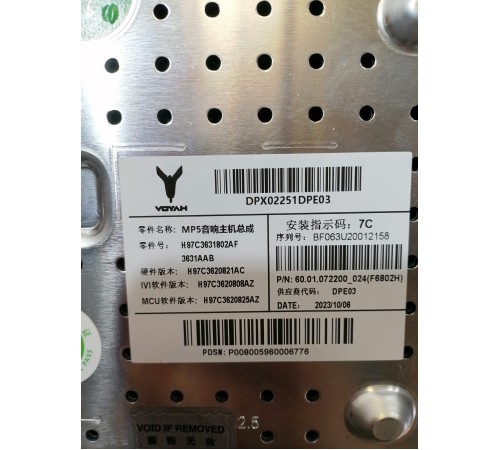 Блок управления мультимедиа