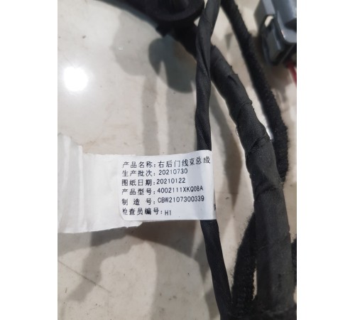 Электропроводка двери задняя правая