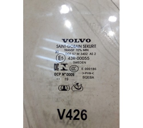 Стекло двери (переднее, правое)